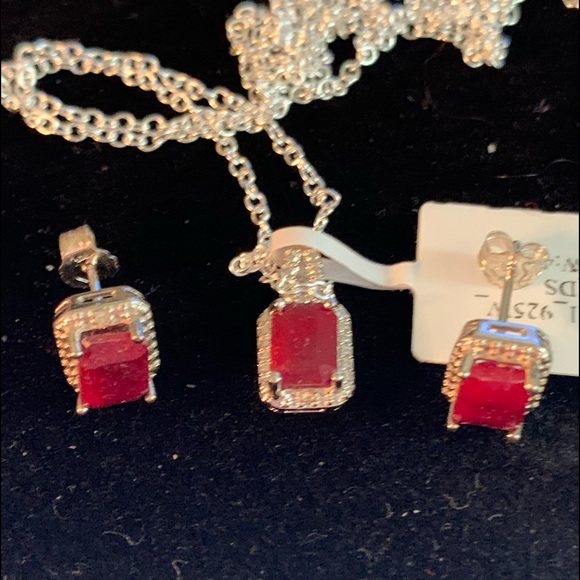 Jewelry - SOLD-Ruby & Diamonds Set
